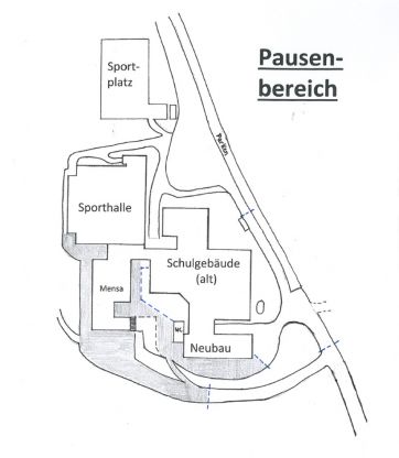 Aufenthalt im Schulgebäude – Realschule (Colnestraße)