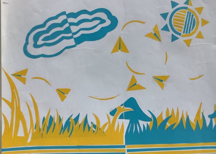 Kunstprojekt Scherenschnitt