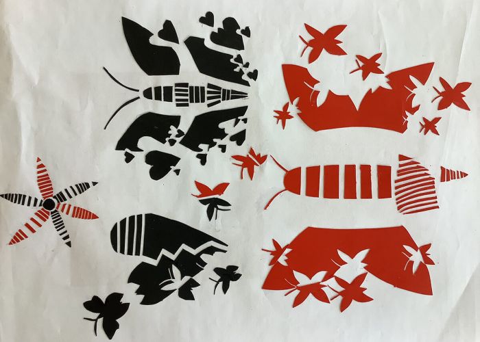 Kunstprojekt Scherenschnitt Kunstprojekt Scherenschnitt